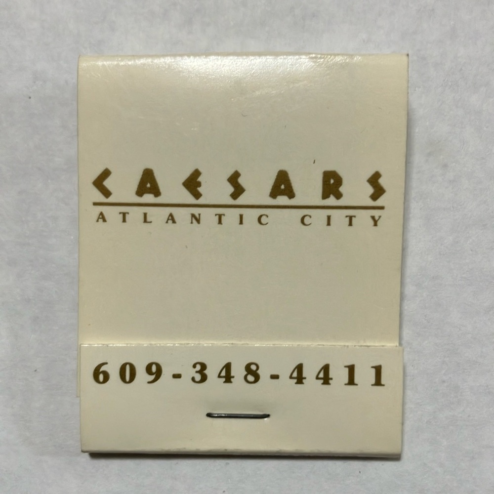 Caesars Atlantic City Unused Matchbook